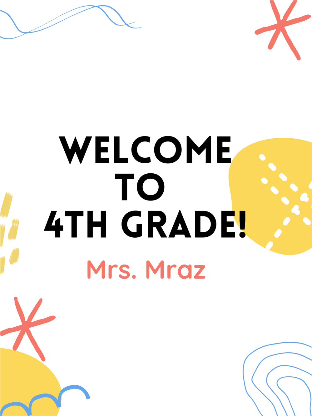 Welcome to 4th Grade!